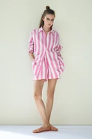 Oversized Linen-Blend Shirt