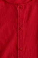 Linen-Blend Blouse