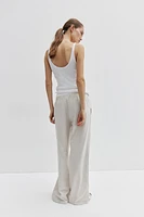 Linen-blend Pants