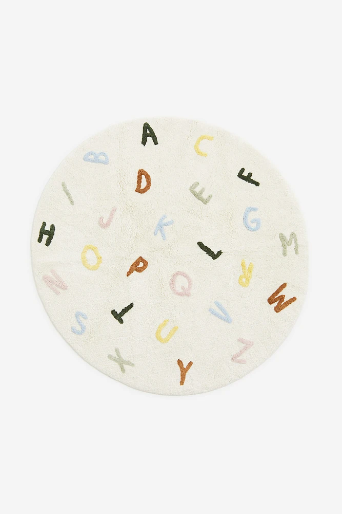 Tufted Alphabet Rug