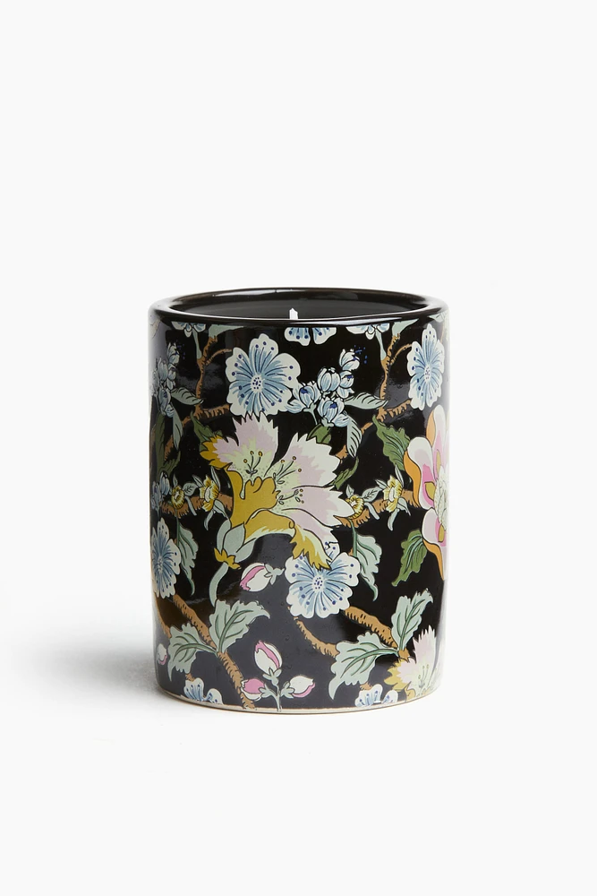 Bougie parfumée en pot de céramique