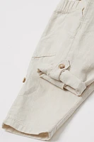 Roll-up Cotton Pants