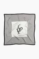 Foulard imprimé en soie