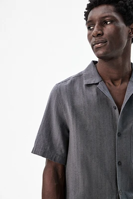 Regular-Fit Linen-Blend Resort Shirt