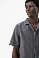 Regular-Fit Linen-Blend Resort Shirt