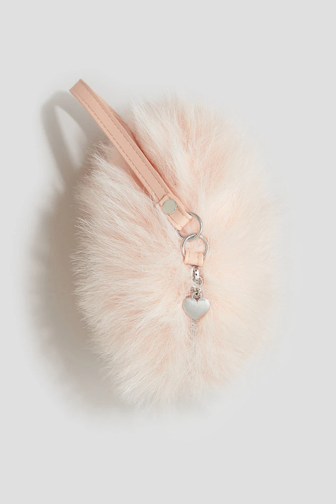 Fluffy round handbag