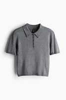 Fine-knit Polo Shirt