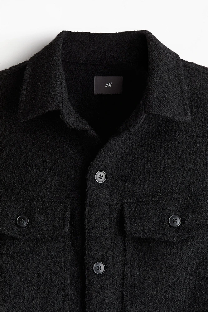 Regular Fit Wool-Blend Overshirt