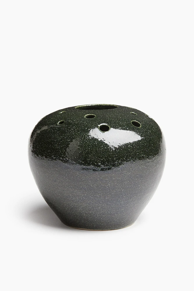 Vase Ikebana en grès cérame