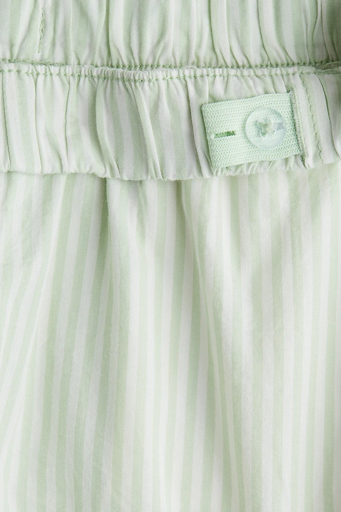 Ruffle-Trimmed Cotton Shorts