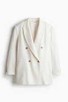 Linen-Blend Blazer