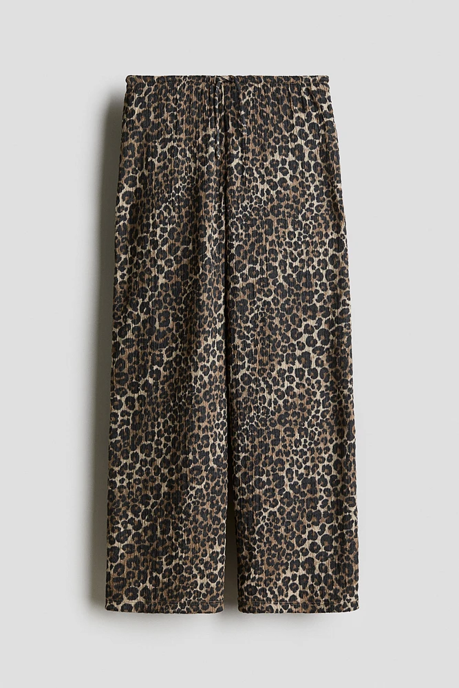 Pantalon en jersey texturé