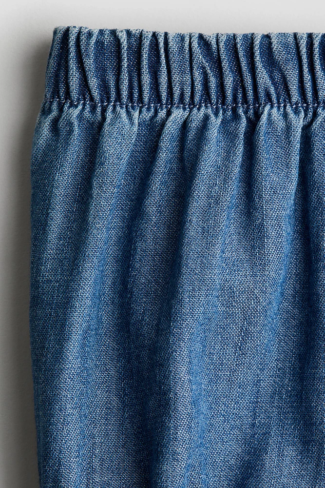 Culotte bouffante en denim