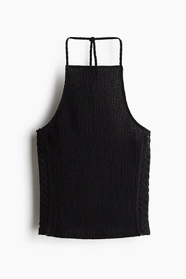 Textured Halterneck Top