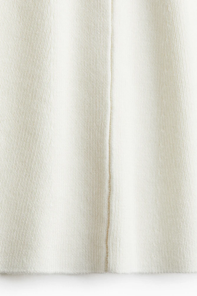 Flared Fine-Knit Skirt