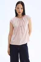 Pleat-Front Blouse