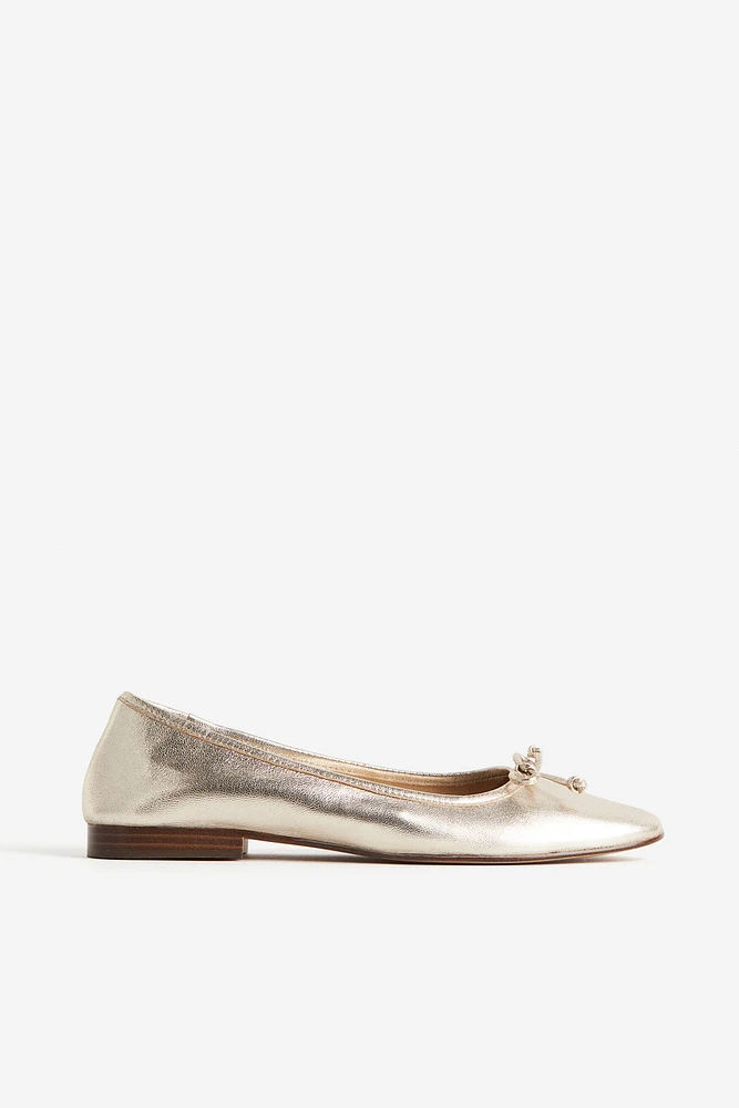 Leather Ballet Flats