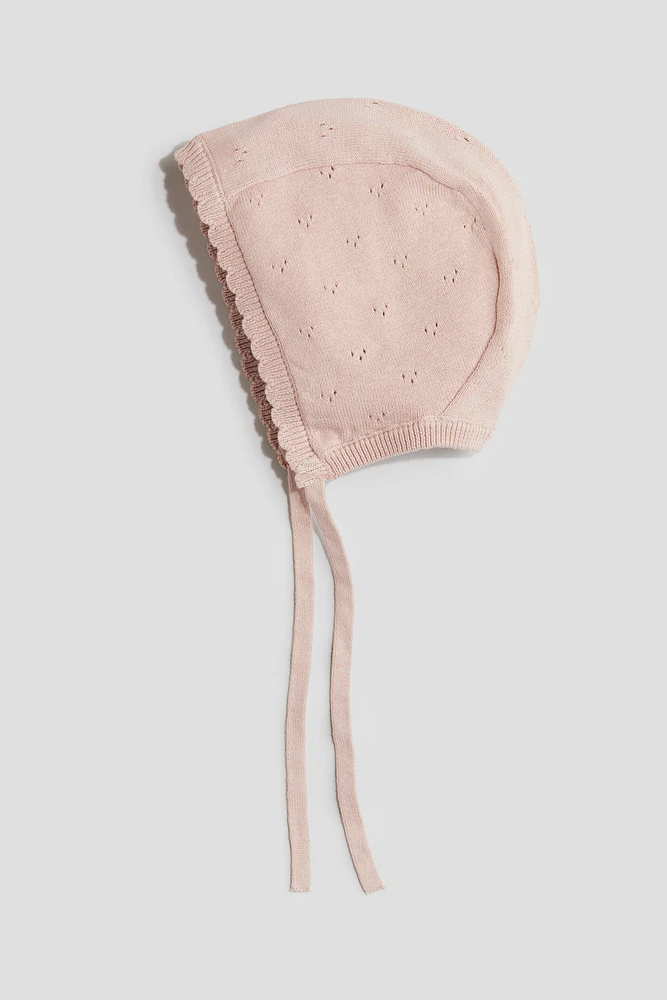 Knit Cotton Bonnet