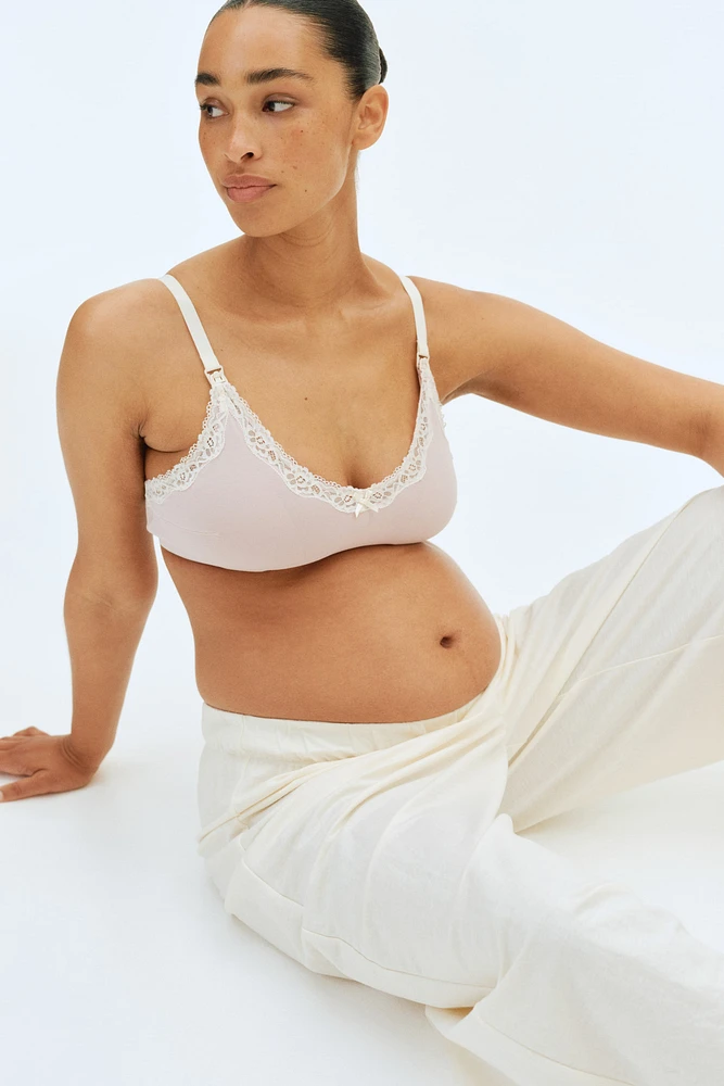MAMA Padded Cotton Nursing Bra