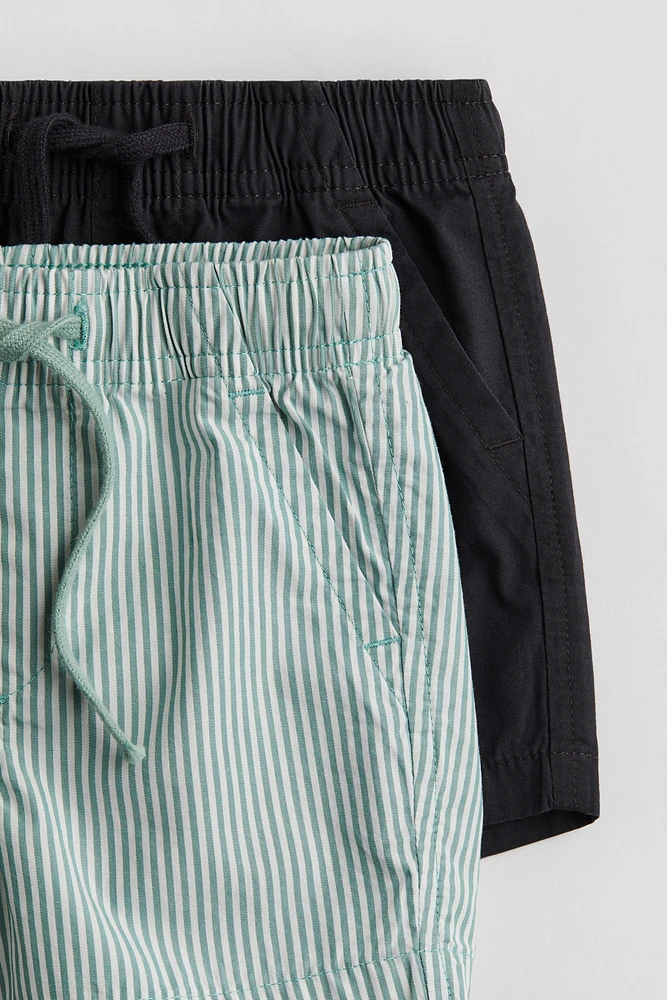 2-pack cotton shorts