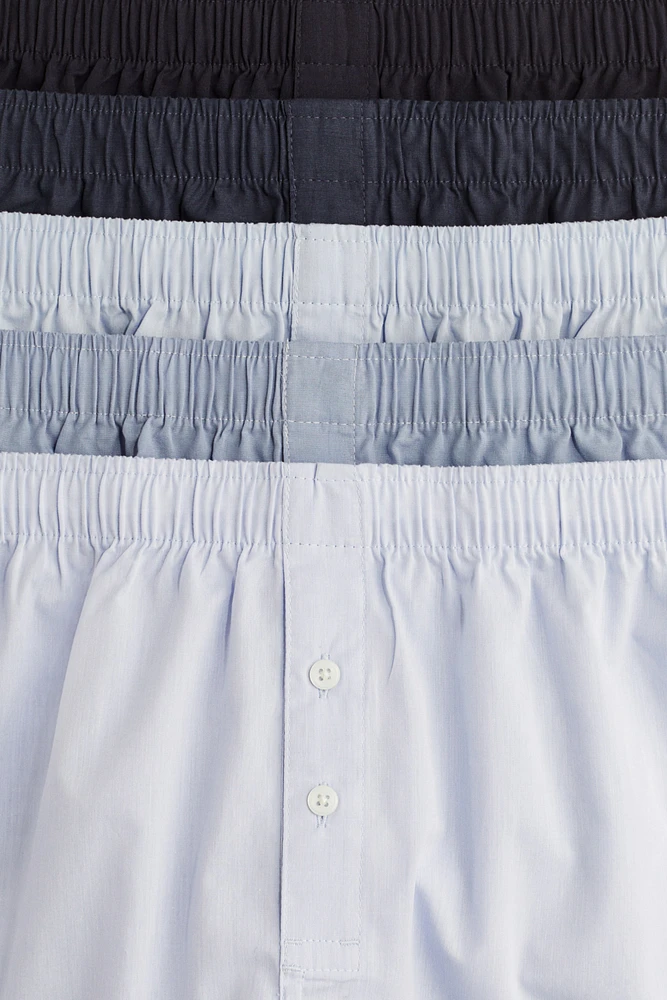 5-pack Woven Cotton Boxer Shorts
