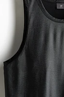 Loose-Fit Satin Tank Top