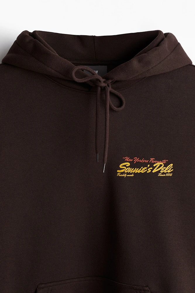 Loose Fit Printed Hoodie