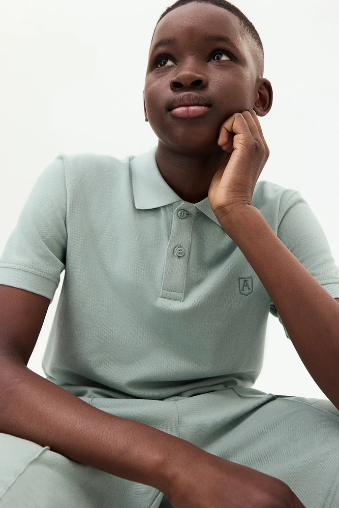 2-Piece Cotton Piqué Set