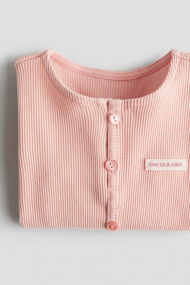 Haut en jersey avec boutons