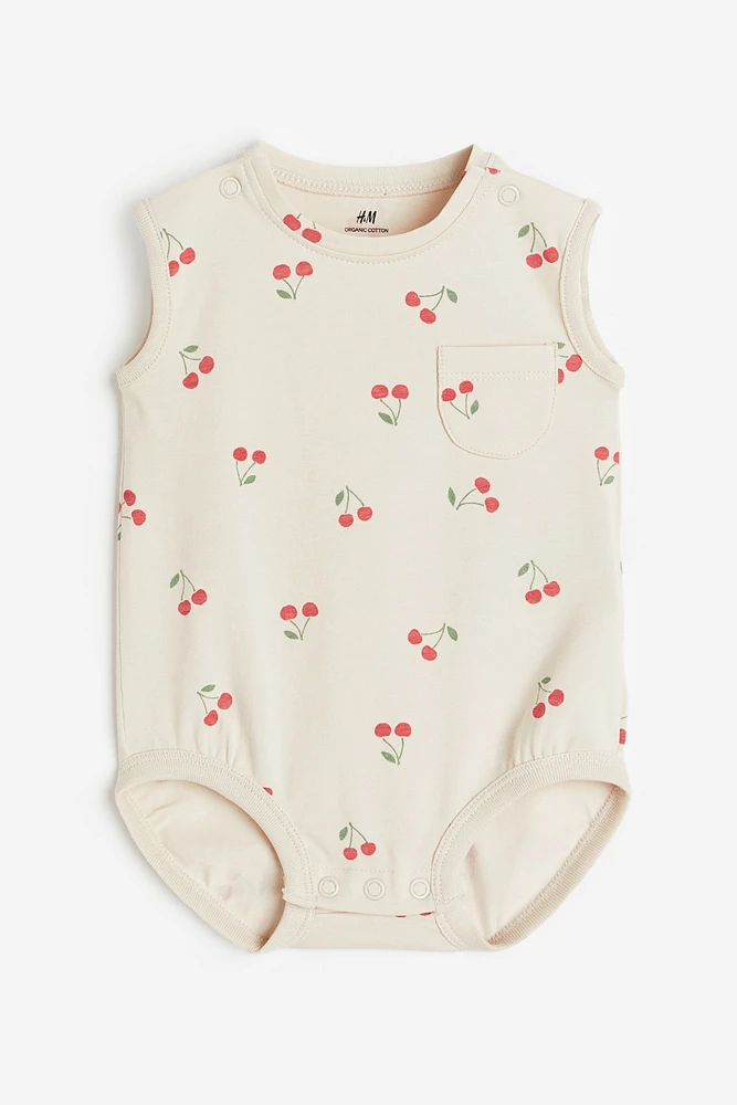 Sleeveless Cotton Jersey Bodysuit