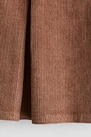 Pleated Corduroy Skirt