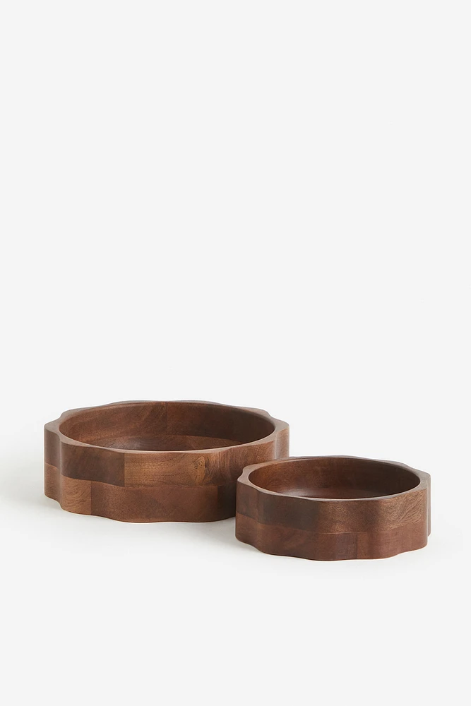 2-pack Wooden Bowls