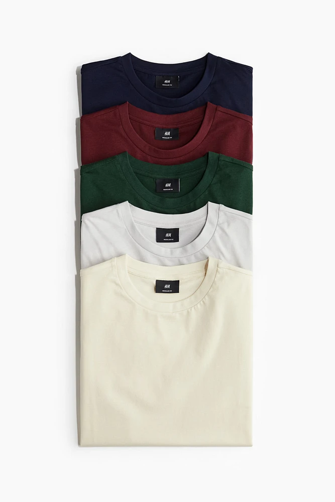 5-pack Regular Fit T-shirts