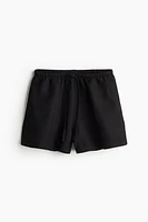 Linen-blend Pull-on Shorts