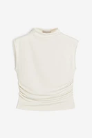 Mock Turtleneck Crop Top