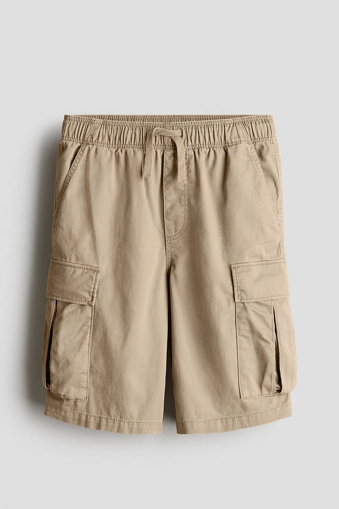 Short cargo en sergé