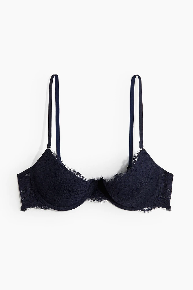 Soutien-gorge remontant en dentelle