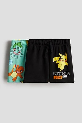 Lot de 2 shorts en molleton imprimé