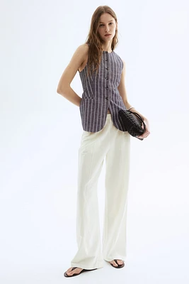 Linen-Blend Pants