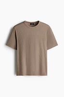 Slim-Fit Ribbed T-Shirt