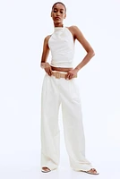Draped Halterneck Top