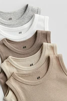 Lot de 5 maillots en coton