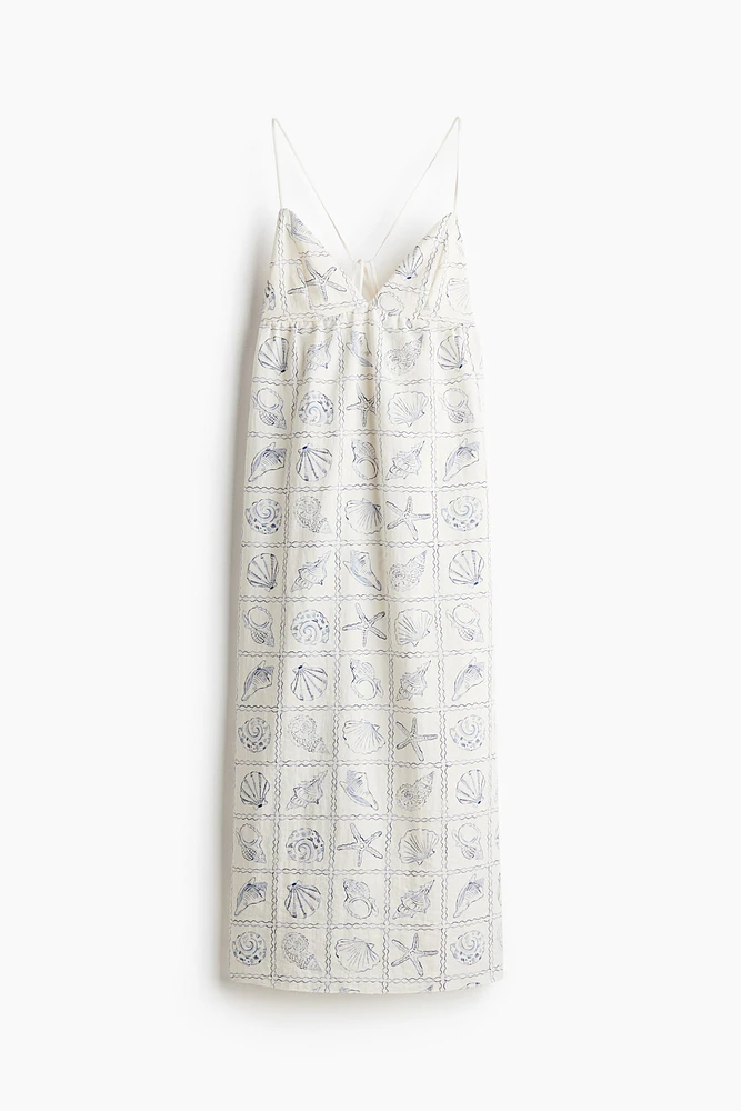 Tie-Detail Maxi Dress