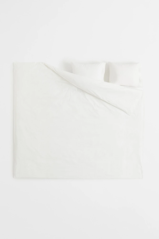 Parure de couette lit double en percale coton