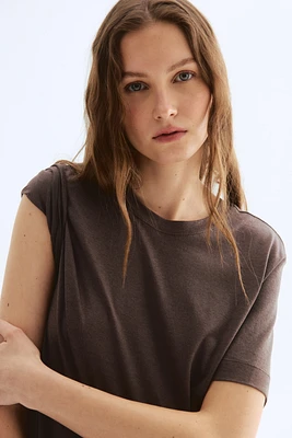 Silk-blend T-shirt