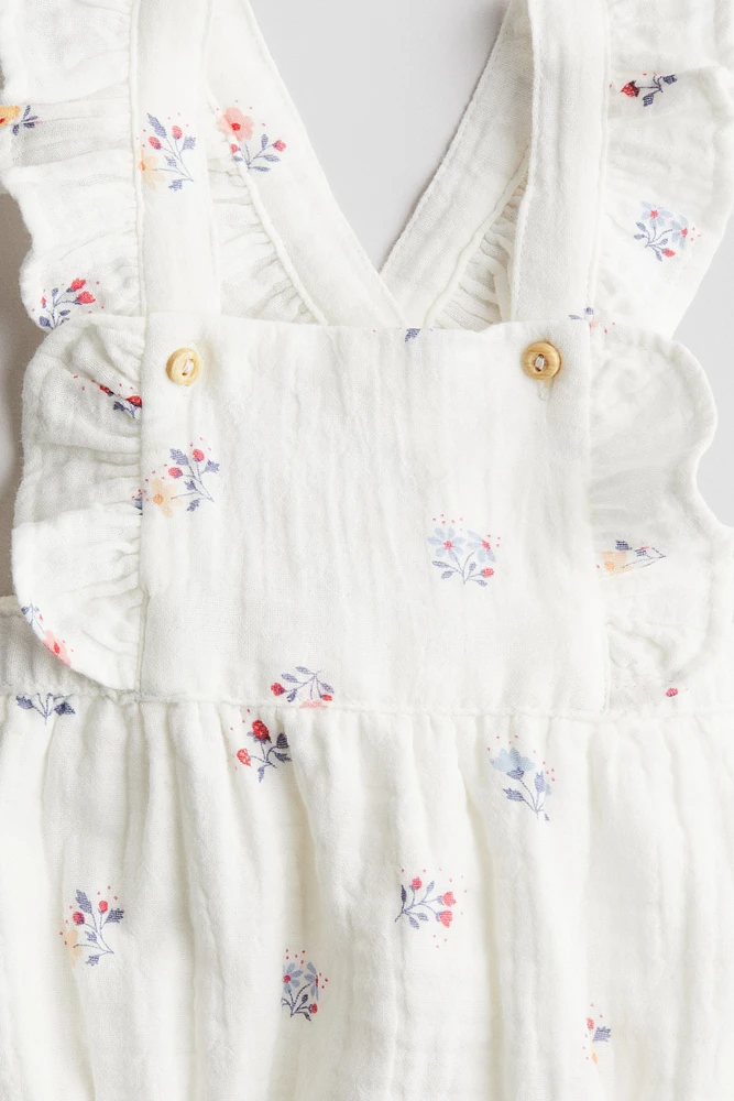 Salopette courte en coton