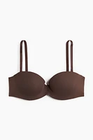 Padded Microfiber Balconette Bra