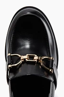 Block-Heeled Loafers