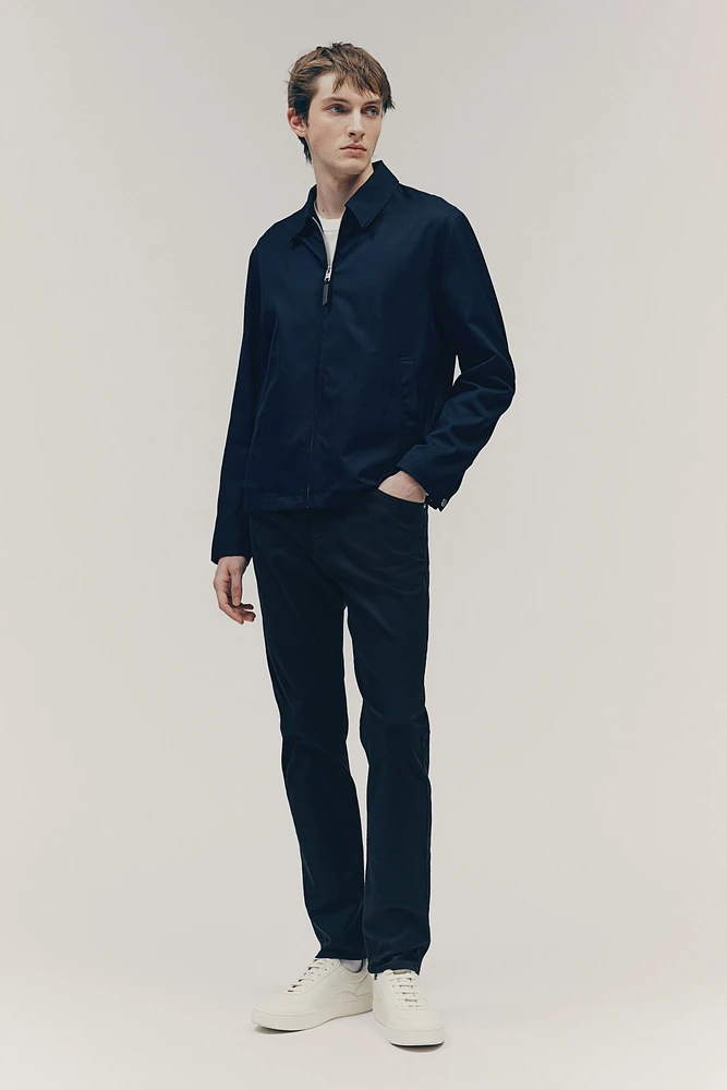 Slim Fit Cotton Twill Pants