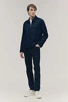 Slim Fit Cotton Twill Pants